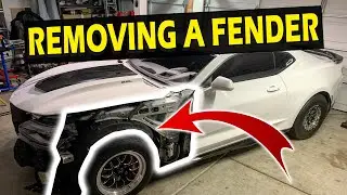 Front Fender Removed 2016-2024 Camaro LS, LT, LT1 & SS