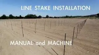 Line Stake Installation - T-Post and Highway Stake installation demonstration