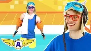Captain Ace Zoomy Sings We Love To Swim + MORE 🎒 Songs For Kids With Lyrics - New Nursery Rhymes