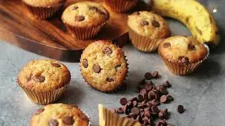 Banana Choco Chip Muffins