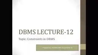 Constraints in DBMS (Malayalam) DBMS lecture-12