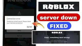 Roblox server down | roblox server connection problem | roblox oops something went wrong