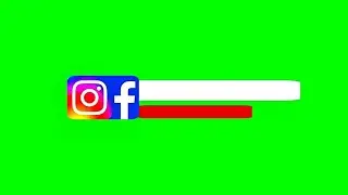 instagram with Facebook green screen effects animation