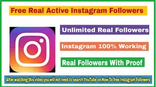 Get more followers on instagram free | Gain instagram followers free | Free Active Followers |