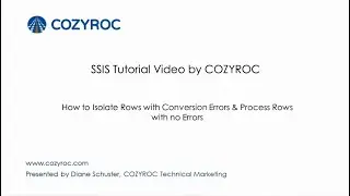 How to Isolate Rows with Conversion Errors. #SSIS tutorials by COZYROC