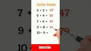 Maths Puzzle #maths #mathspuzzle #viral #viralshort #mathsriddle #puzzle #puzzletime