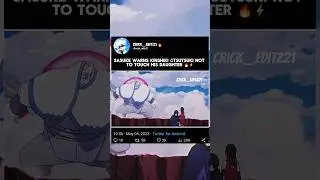 Sasuke casually warned an Ōtsutsuki 🔥⚡️