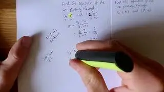 Find a line equation given two points