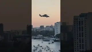 Eurocopter Tiger ARH Helicopter in Brisbane City Australia #aviation #army #shorts #helicopter