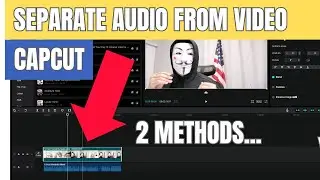 How to separate audio from video in Capcut