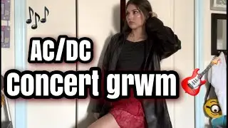 how I get ready for concerts 2025-grwm to see AC/DC