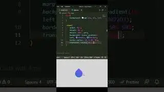 How to create Drop Shape with HTML and CSS #short
