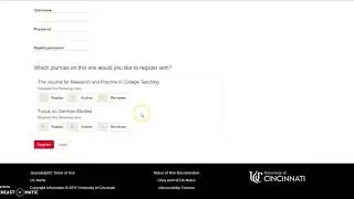 How to register as author and review for the Journal for Research and Practice in College Teaching