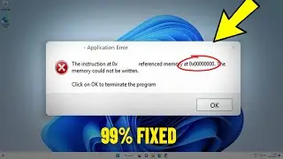The instruction at 0x** referenced memory at 0x0 The memory could not be written / read - How To Fix