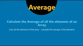 11.  Average of different Array Elements