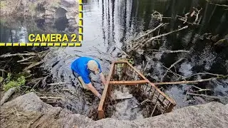 Huge Clog After Major Flood At The Triangular Trash Rack