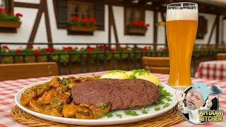 XXL-Hacksteak Rezept mit Jägersoße | Das macht wirklich JEDEN satt!