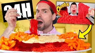 I Eat Like Mukbangers for 24 Hours (Part 2) - HUBY