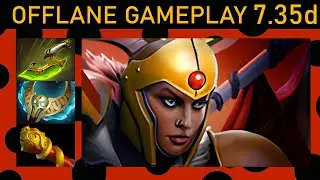 ⭐ New Patch 7.35d Legion Commander 30+ K/A! Offlane Gameplay - Dota 2 Top MMR