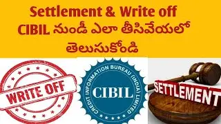 #How to remove settlement & write off from Cibil report