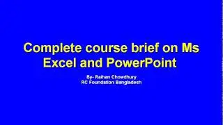 Microsoft Office Excel and PowerPoint Complete Course 2007 Evening