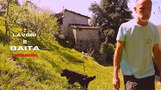 Vita SEMPLICE in una BAITA di MONTAGNA a PRIMAVERA. Relax. ASMR