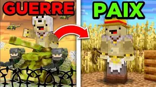 Minecraft mais de la GUERRE à la PAIX…