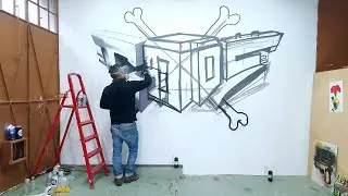 Episódio 6 - CAOS (só pintura / full process) #graffiti #files