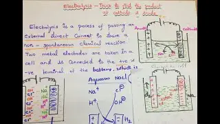 Tricks to find product at cathode and Anode - Electrolysis