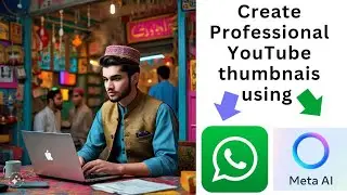 Create Professional thumbnails using WhatsApp and Meta Ai