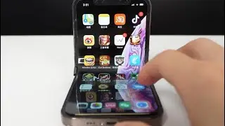 They made a folding Iphone🤯🤯🤯🤯🤔🫣🫣