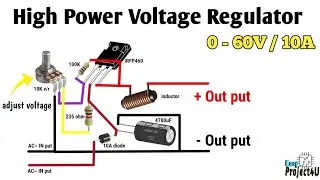 Single Mosfet 60V - 10A Variable Power Supply Circuit | Altum Designer
