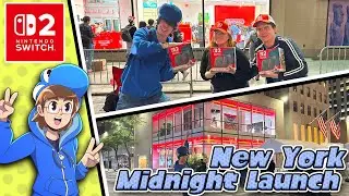 Nintendo Switch 2 Midnight Launch at Nintendo New York! Launch Line vlog!