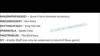 16 New November Roblox Promo codes