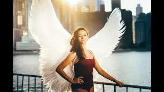 Chicago Dance Photography - Ballerina in Angel Wings