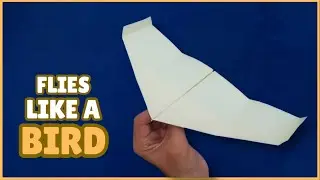 How to Make a Paper Airplane That Looks Like a Bird - PAPER PLANE THAT FLIES LIKE A BIRD