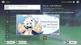 Free Primogems Paimon Twitch Extension Genshin Impact!