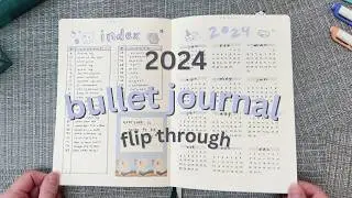 2024 bullet journal flip through 💖