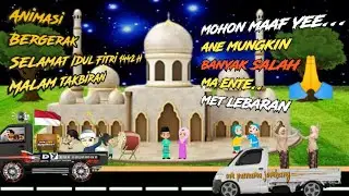 VIDEO ANIMASI BERGERAK TAKBIRAN IDUL FITRI 2021