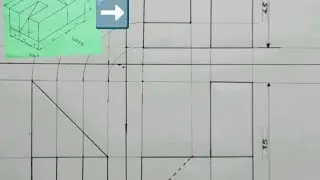 How to draw in 3rd Angle Projection|KNEC Examination