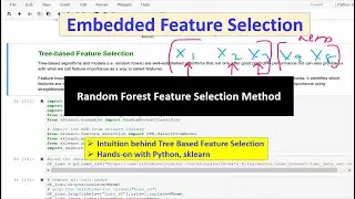 Feature Selection Embedded Method Tree Based Algorithm Random Forest |Tutorial 11