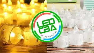 Mini Vela Led Luz Cálida acrilicas EFECTO FIJO X 24 calidad