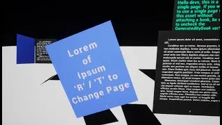 Unreal Engine Demo: Generate A Virtual Book With Custom Text In Seconds!