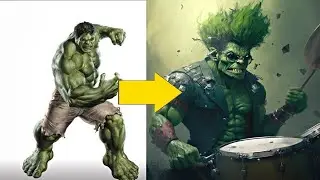 ⚡AVENGERS but ROCK MUSICIANS 🎸  all Characters ⚡ Superheroes MARVEL ⚡hulk