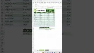 How to Use the DSUM Function 