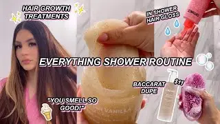 MY EVERYTHING SHOWER ROUTINE 🫧🧼🍨 FOR VANILLA LOVERS | hair care, body-care + more!