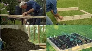Create a no dig raised bed, compost on weeds, with tips on planting + see the growth