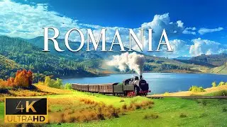 FLYING OVER ROMANIA (4K Video UHD) - Calming Piano Music With Beautiful Nature For Stress Relief