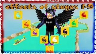 Ефекты стадий 1-9 в лифтинг симулятор | Lifting Simulator | Roblox