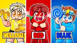 Eating ONE COLOR in Roblox!